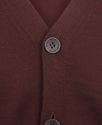 Maerz Classic Button Cardigan | Red