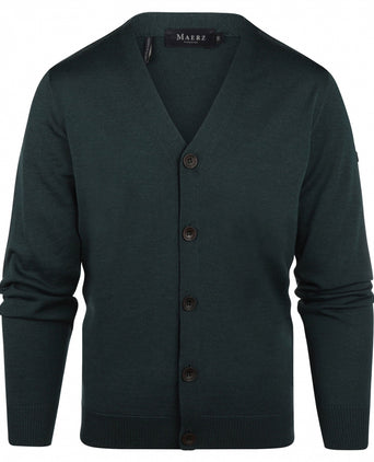 Maerz Classic Button Cardigan | Green