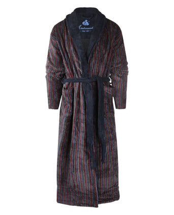 Dressing gown velour | blue