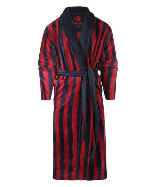 Dressing gown velour | blue