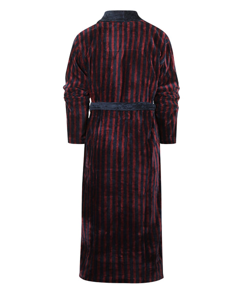 Dressing gown velour | blue