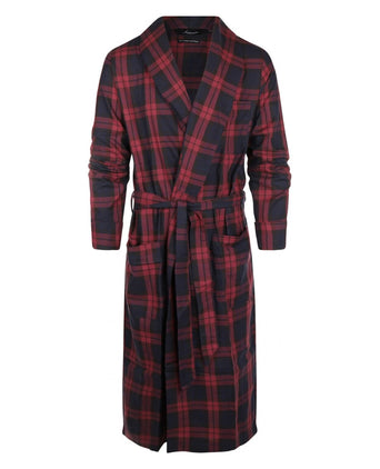 Dressing Gown Cotton and Wool | Bordeaux Red