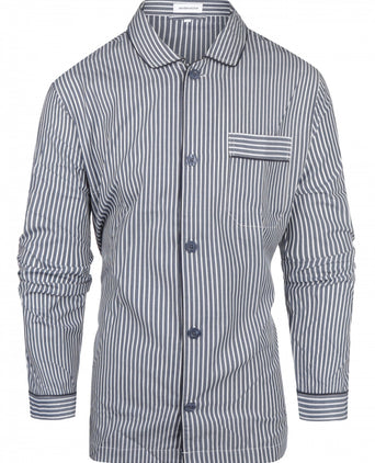 Pyjama set klassiek gestreept | Blauw