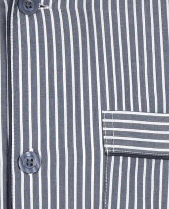 Pyjama set klassiek gestreept | Blauw