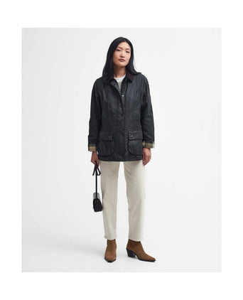 Barbour Classic Beadnell Wax Jacket Women | Sage