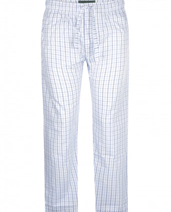 Pyjamabroek lang katoen | Blauw