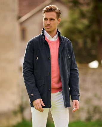 Renfield Mid-length Coat | Navy Blue