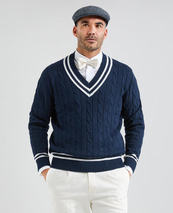 Cricket Pullover v-neck | Navy Blue