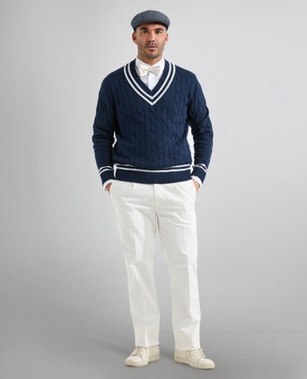 Cricket Pullover v-neck | Navy Blue