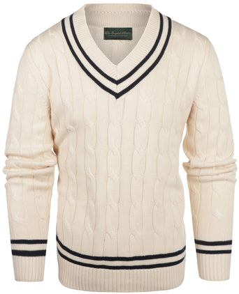 Cricket Pullover v-neck | White