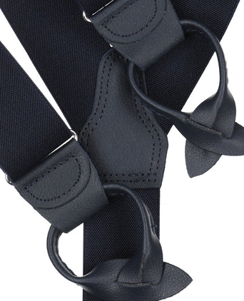 Bretels met patten | Navy Blauw