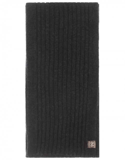 Rib Scarf Merino Wool Mix 165X16 | Anthracite Grey