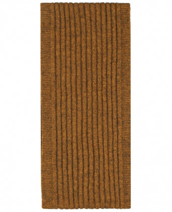 Rib scarf merino wool mix 165X16 | Brown