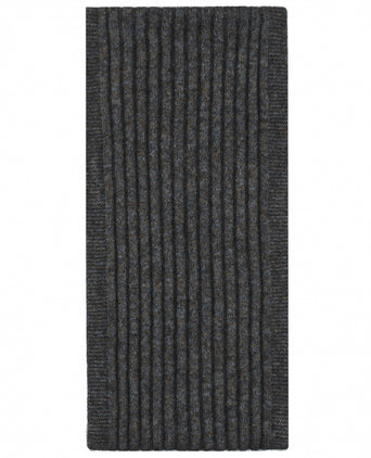 Rib scarf merino wool mix 165X16 | Brown
