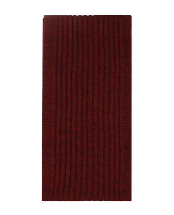 Rib scarf merino wool mix 165X16 | Red