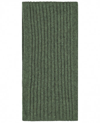 Rib scarf merino wool mix 165X16 | Green
