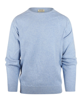 William Lockie Round Neck Lambswool *Sale* | Glacier