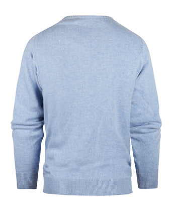 William Lockie Round Neck Lambswool *Sale* | Glacier