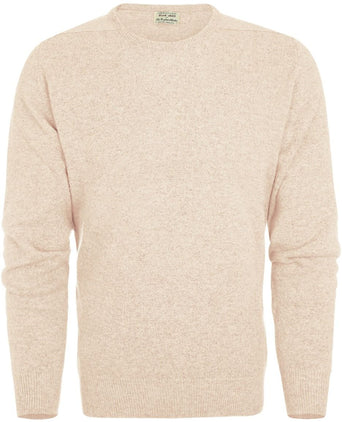 William Lockie Round Neck Lambswool *Sale* | Beige