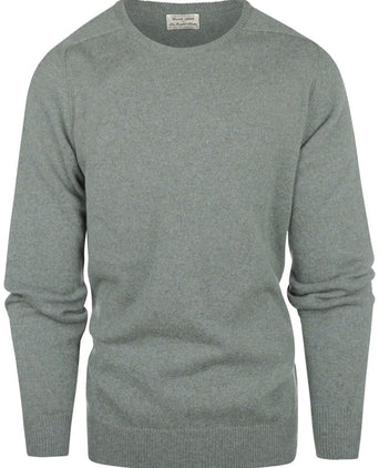 William Lockie Round Neck Lambswool *Sale* | Caspian/Landscape