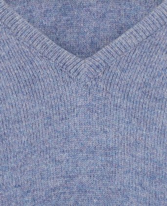 Pullover v-neck lambswool *Sale* | Blue Lovat