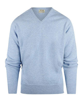 Pullover v-neck lambswool *Sale* | Glacier