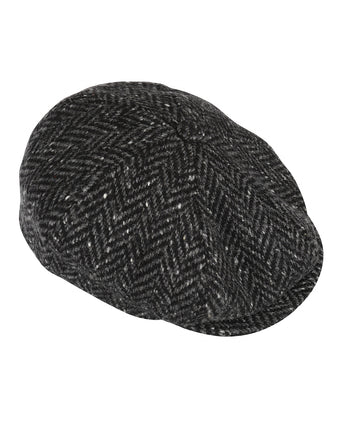 Tweed Ballon Cap | Grijs