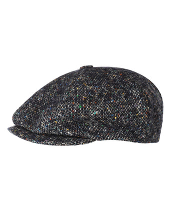 Tweed Balloon Cap | Blue