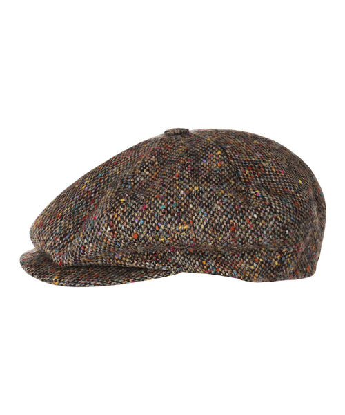 Tweed Balloon Cap | Brown
