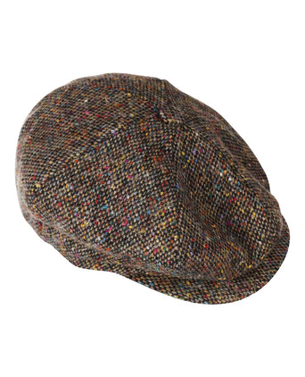 Tweed Balloon Cap | Brown