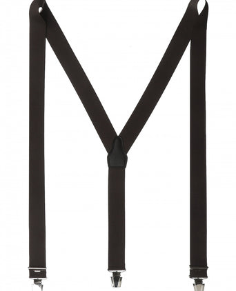 Elastic Braces with Clips | Brown