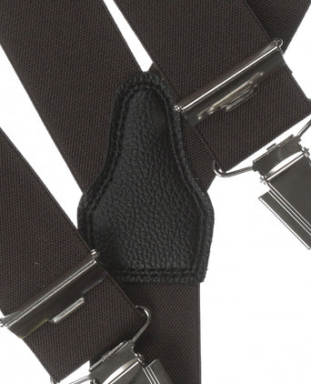 Elastic Braces with Clips | Brown