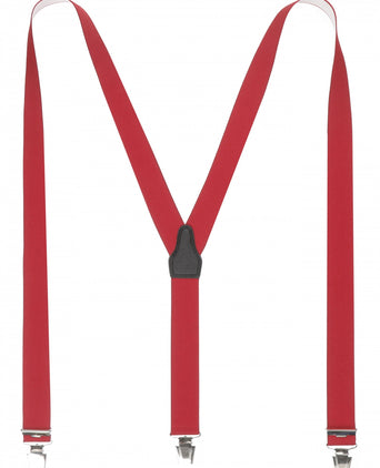 Elastic Braces with Clips | Red