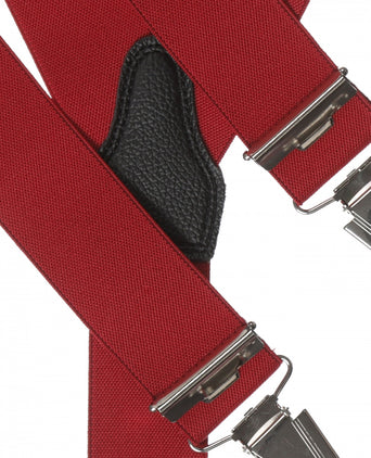 Elastic Braces with Clips | Red