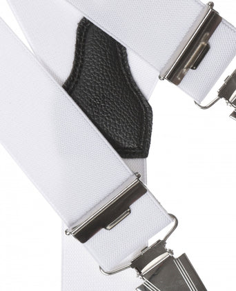 Elastic Braces with Clips | White