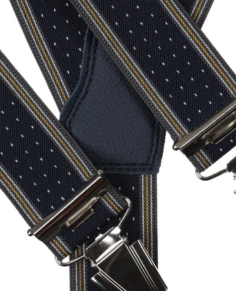 Design suspenders with clips | Blue