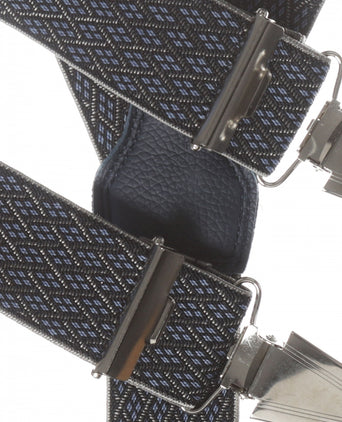 Design suspenders with clips | Blue