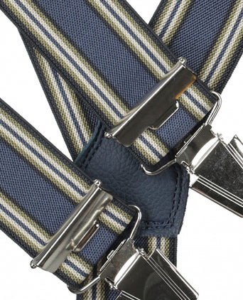 Design suspenders with clips | Blue