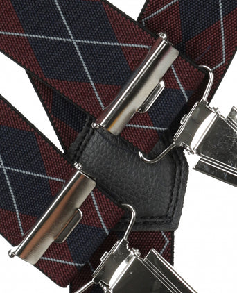 Design suspenders with clips | Red