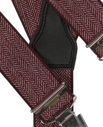 Design suspenders with clips | Red