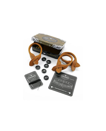 Luxury leather suspenders with clips and tabs | White