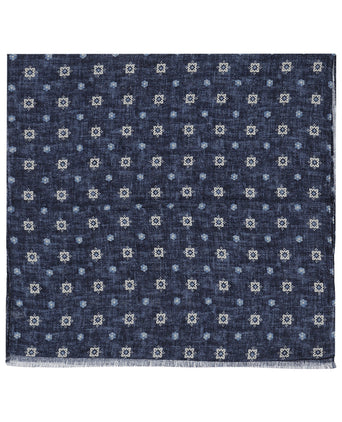 Thin wool scarf | Blue