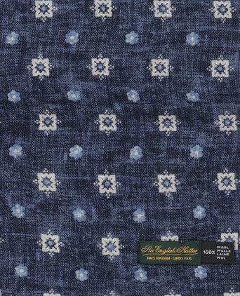 Thin wool scarf | Blue