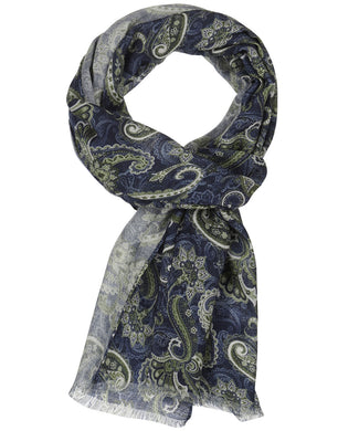 Thin wool scarf | Blue Thin wool scarf | Blue