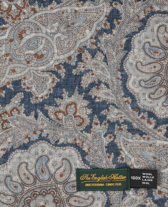 Thin wool scarf | Blue