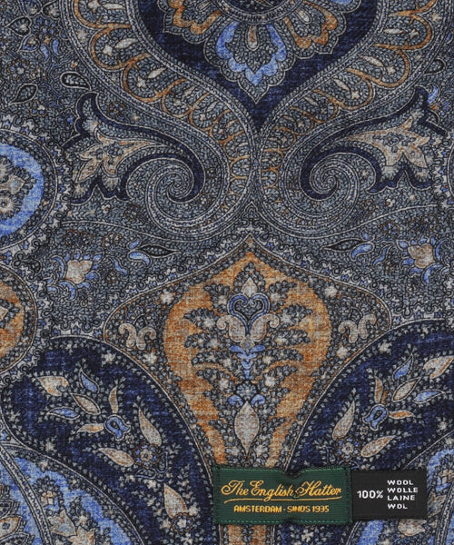 Dunne wollen sjaal | Blauw