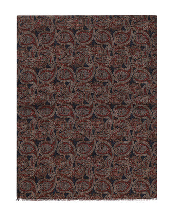 Thin wool scarf | Blue