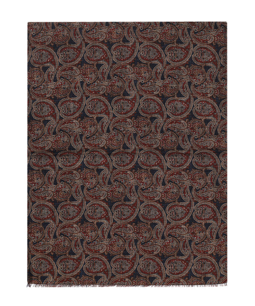 Thin wool scarf | Blue