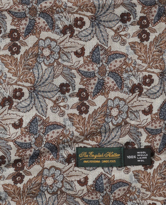 Thin wool scarf | Brown