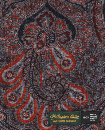 Thin wool scarf | Red